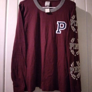 VS PINK long sleeve tee-LARGE **NEW**